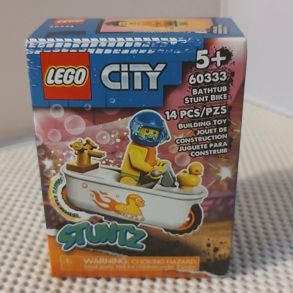 Lego Orange and White Building Set with Minifigure